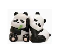 Sculpture 2 pièces, Statues Classiques de Panda en résine Noire et Blanche, Serre-Livres décoratif, Figurine de décoration d'intérieur Moderne, pour entrée de Salon, étagère, Chambre à Coucher,