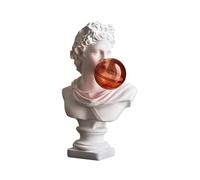 Sculpture à bulles en résine faite à la main - Mythologie grecque amusante - Figurine de buste - Décoration de bureau - Décoration d'intérieur