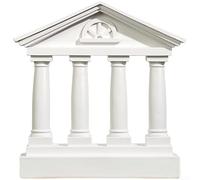 Sculpture abstraite en résine conçue d'après le temple romain pour la décoration de la maison, du bureau et de l'espace d'étude (B)