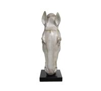 Sculpture Abstraite Statue Buste Figurine Décor Résine Imitation Jade Montée sur Base Carrée Adaptée au Salon Table d'Appoint Étagère Bureau Cadeau, Blanc, style to 1