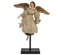 Sculpture ange figure décoration artificielle pierre 40cm style antique