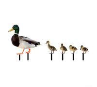 Sculpture artistique de canard en acrylique pour une décoration de jardin unique, parfaite pour ajouter de la gaieté à votre extérieur