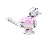 Sculpture artistique oiseau en cristal avec base plate, C | Élégante figurine d'oiseau en cristal, décoration de petit animal pour la maison ou comme cadeau de vacances