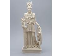 Sculpture Athena Minerva de la déesse grecque romaine en marbre moulé 25,4 cm