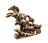 Sculpture au Galop élégante, Figurine Artisanale avec Design Traditionnel Chinois pour la Maison, Le Bureau, la décoration, Cheval Miniature à Collectionner