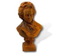 Sculpture Beethoven jardin figure statue fer rouille style antique