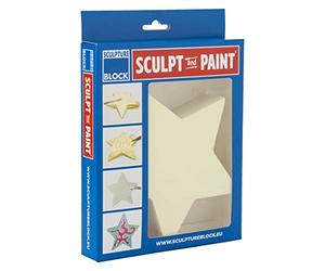 Sculpture Block SP 107 Mousse dure Blanc 17 x 17 x 3 cm