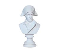 Sculpture buste Napoléon Bonaparte en albâtre blanc, figurine militaire française