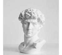Sculpture classique en forme de buste d'homme - Statue en résine de style grec pour décoration de maison et de bureau, 15 x 15 x 8 cm, pour les amateurs d'art et les collectionneurs