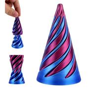 Sculpture Cône à Travers, Jouets de Passe-Temps Bleus et Violets Jouets Passe-Temps Cône Impossible Pyramide Impossible Sculpture de Passe-Temps Cône en Spirale Jouet pour Cadeaux