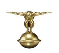 Sculpture créative d'équilibre de gymnaste - Statue d'art en résine pour décoration de gymnaste motivante pour la maison et le bureau, design blanc élégant (taille S)