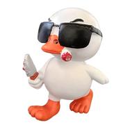 Sculpture d'animaux pour la maison, statue de canard en résine, nouvelle figurine brûleur d'encens, lunettes de soleil amusantes à collectionner | Inauguration d'une maison, célébration d'anniversaire