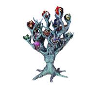 Sculpture d'arbre à dés en métal, support de dés de déesse en métal, support de dés imprimés, présentoir de dés artistique, support de dés de jeu de société à collectionner, figurine d'arbre à dés
