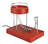 Sculpture d'art cinétique pour machine PERPETUAL Motion en plastique, jouet scientifique pour bureau et maison, soulagement du stress pour cadeau décoratif (rouge)