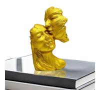 Sculpture de baiser de couple - Décoration de table de couple en résine, statue d'amour de couple de baiser | Statuette d'art abstrait à collectionner, souvenirs d'amour pour hommes et femmes,
