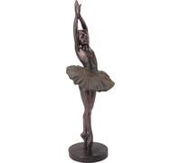 Sculpture de ballerine debout Sculpture de ballerine artistique élégante en résine Ornement pour bureau et étagère