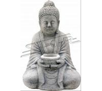 Sculpture de Bouddha en aspect pierre. Grande sculpture pour le jardin et l'habitat 101129