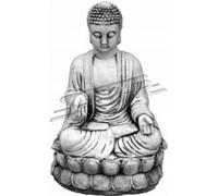Sculpture de Bouddha en aspect pierre. Grande sculpture pour le jardin et l'habitat 30cm