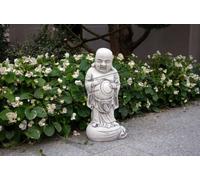 Sculpture de Bouddha en aspect pierre. Grande sculpture pour le jardin et l'habitat 47cm