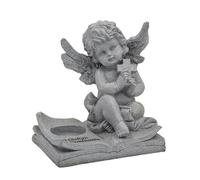 Sculpture de bougeoir d'ange - Fournitures de fête commémorative en résine avec | Décorations d'ange, pour autels, commémoratifs, Pierres tombales, Jardins, Salons, Bureaux, Tables