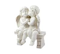 Sculpture de chérubin amoureux - Statue de couple d'ange pour salon