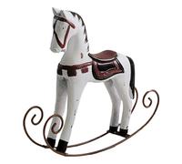 Sculpture de cheval à bascule - Figurine de cheval rétro - Décoration de table - Symbole vintage - Décoration pour la maison et le bureau - Figurine artistique de collection faite à la