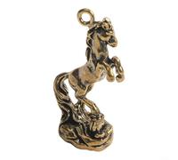 Sculpture de cheval chic en laiton - Une touche unique pour votre bureau et votre espace de vie (001)