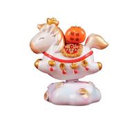 Sculpture de cheval | Décoration de maison avec rotation à 360 degrés - Petites sculptures d'animaux avec pièce de monnaie | Pour bureau, salon, chambre, cuisine, salle de bain, nouvel an