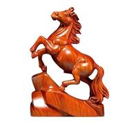Sculpture de cheval, souvenir de bénédiction en bois sculpté à la main avec signification symbolique, figurine de cheval décorative pour le succès et la prospérité, élégante décoration de table pour