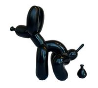 Sculpture de chien en forme de noire, cadeau amusant pour les amoureux des animaux, fête des mères, statue de chien en ballon esthétique, figurine de petit animal pour table, bibliothèque,