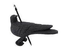 Sculpture de Corbeau en Plastique Noir réaliste Disages imperméables pour la décoration des patios du Jardin de Jardin
