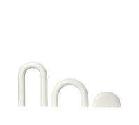 Sculpture de Coupole de Kristina Dam Studio, Faïence, Blanc Cassé