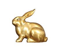 Sculpture de décoration en Forme d'animal de Compagnie, Lapin du Zodiaque Mignon, Mascotte, Artisanat en cuivre, Cadeau d'anniversaire, décoration de Maison, Ornements Modernes