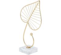 Sculpture de feuilles Statue légère Base en marbre de luxe Facile à nettoyer Décoration d'intérieur pour le hall d'entrée