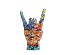 Sculpture de geste décorative Rock-n-Roll - Motif graffiti - Multicolore - Décoration d'intérieur - Multicolore