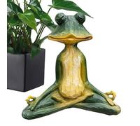 Sculpture de Grenouille de Yoga - Modèle d'amphibiens soucieux de Petits adepte, Collection de créature Artistique | Artisanat en polyréine, œuvre d'art de méditation de sereine
