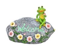 Sculpture de Grenouilles en résine imperméable, Jolis Ornements d'animaux pour décoration de Jardin