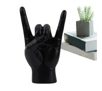 Sculpture de Handicap de Rock and-Roll comme décoration pour Le Geste Geste, Signal à Main | La Sculpture de la Main d'art Moderne comme décoration Domestique, régalisplay, esthét