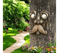 Sculpture de jardin Peeping Tom - Sculpture d'arbre étreignant pour l'extérieur, décoration de jardin avec visage d'arbre original - Ornement de jardin - Sculpture d'arbre exquise pour décoration exté
