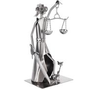 Sculpture de la Justice Figure Décorative en Métal Avec Balance et Épée