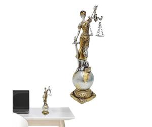 Sculpture De Lady De Justice - Sculpture De Déesse Du Droit Aveugle Romain