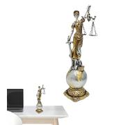 Sculpture De Lady De Justice - Sculpture De Déesse Du Droit Aveugle Romain | Statue De Déesse De L'équité De Justice, Figurine Miniature Peinte À La Main En Résine Pour La Chambre, Maison, Hall D'entr