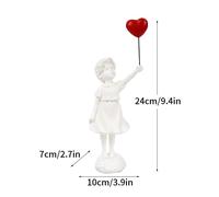 Sculpture de lanceur de fleurs Banksy,collection de statues,Pop Art,figurine de fille ballon moderne,décoration de bureau et de maison,dropshopping - Type balloon girl WH