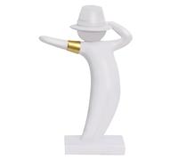 Sculpture de Michael Jackson, Statue en résine pour décoration intérieure, Figurine décorative Moderne pour Salon, Bureau et bibliothèque, Collection d’Ornements artistiques (Blanc)