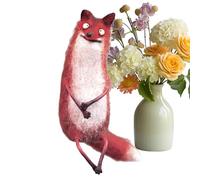 Sculpture de minuscule animal, figurine amusante fabriquée à la main, ornement décoratif au design rare, accent de bureau en résine pour espace de vie, décoration de la maison avec style charmant