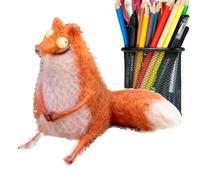 Sculpture de minuscule animal, figurine amusante fabriquée à la main, ornement décoratif au design rare, accent de bureau en résine pour espace de vie, décoration de la maison avec style charmant