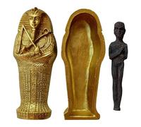 Sculpture de momie antique - Statue en résine de style égyptien, ornement décoratif vintage, figure historique réaliste | Sculpture de momie pour maison, jardin, pelouse, étagère, décoration, Art hist