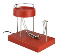 Sculpture de mouvement pour apprendre la science de Newton Law Art Ball Décoration de bureau (rouge)