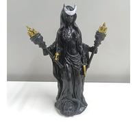 Sculpture de mythologie en résine, Statue de déesse Grecque Hécate, décoration Mystique pour Salon ou collectionneurs
