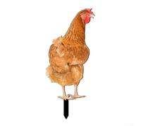 Sculpture de poulet en acrylique résistante aux intempéries pour espaces extérieurs (A)